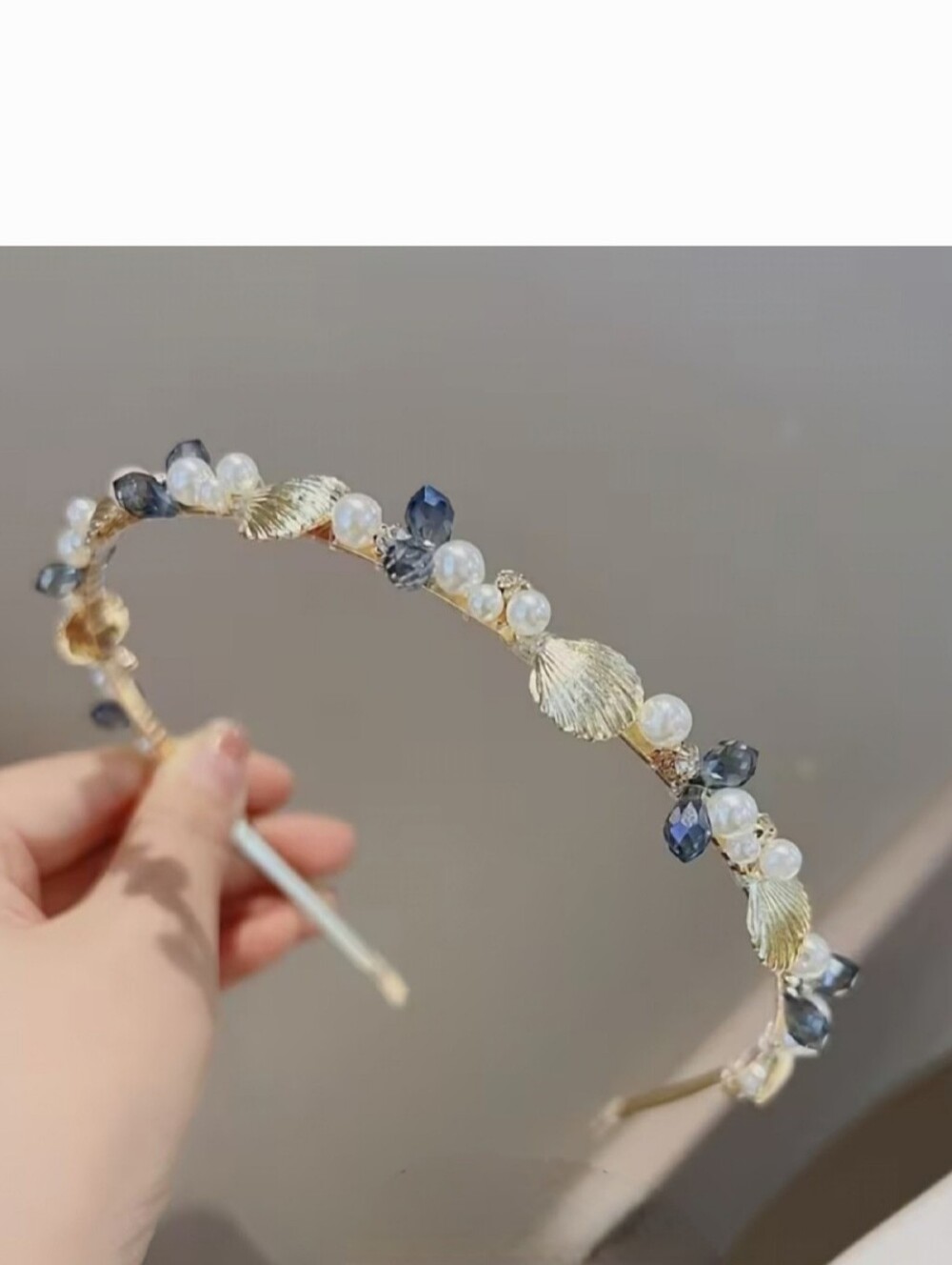 🌺Seashell Rhinestone Pearl Headband Beach Wear Hair Accessories